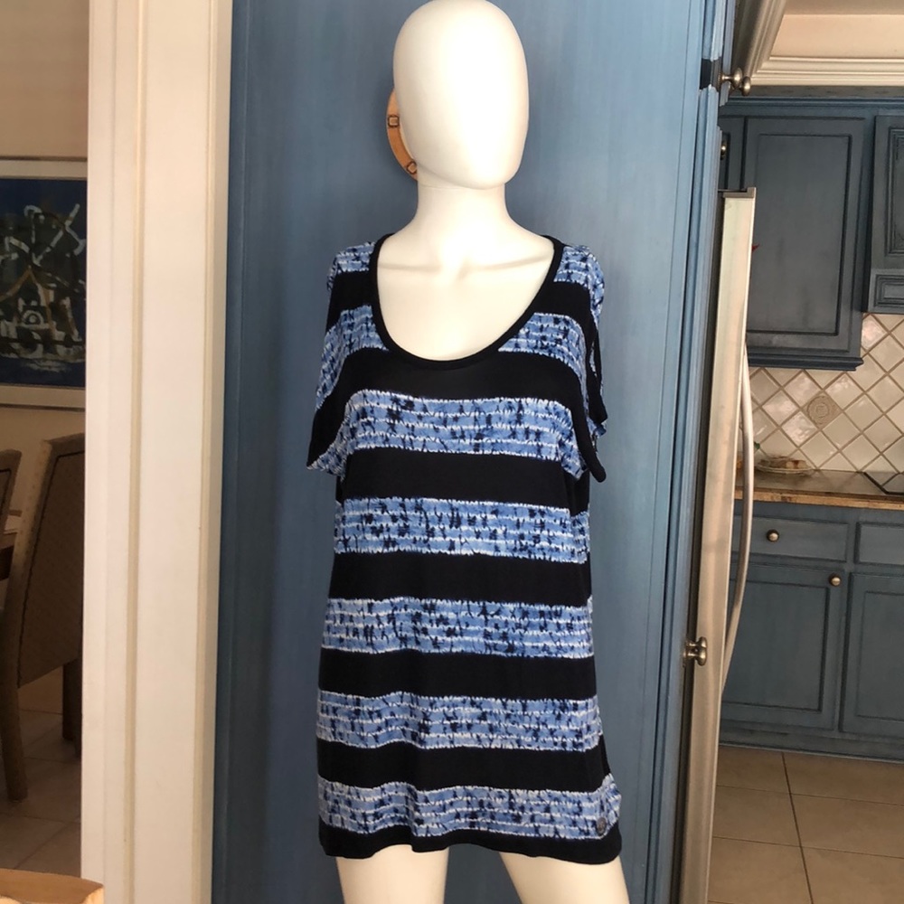 Michael Michael Kors Blue TieDye ShortSleeve SzLG